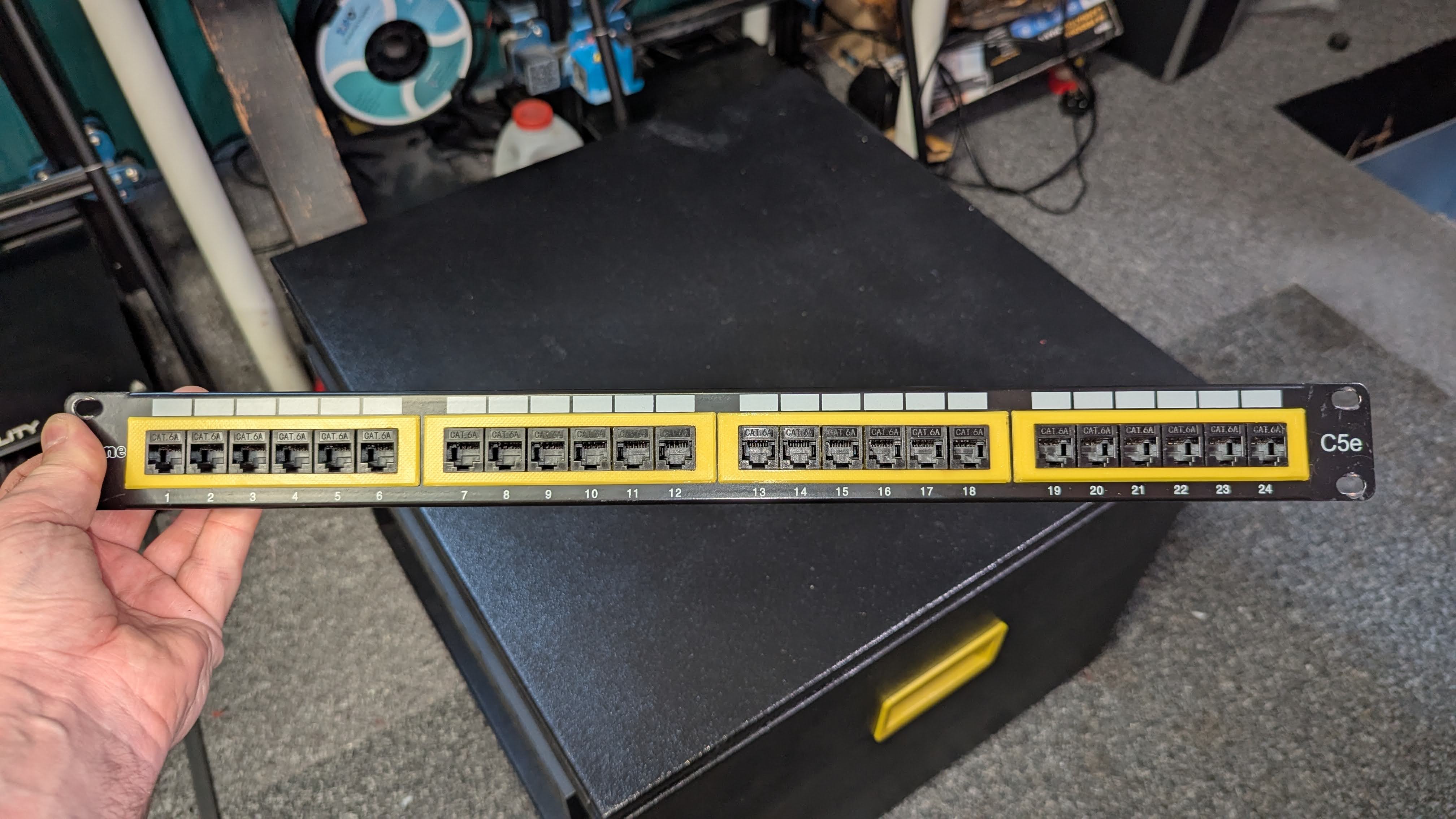 CAT6A RJ45 Keystone Patch Panel Conversion