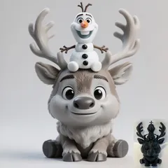 Chibi Olaf & Sven