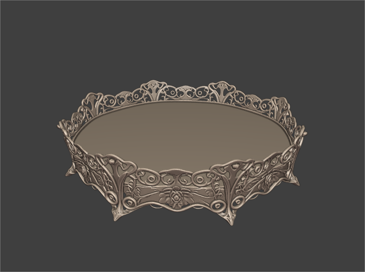 A versatile tray for jewelry, sweets, and more, in a distinc