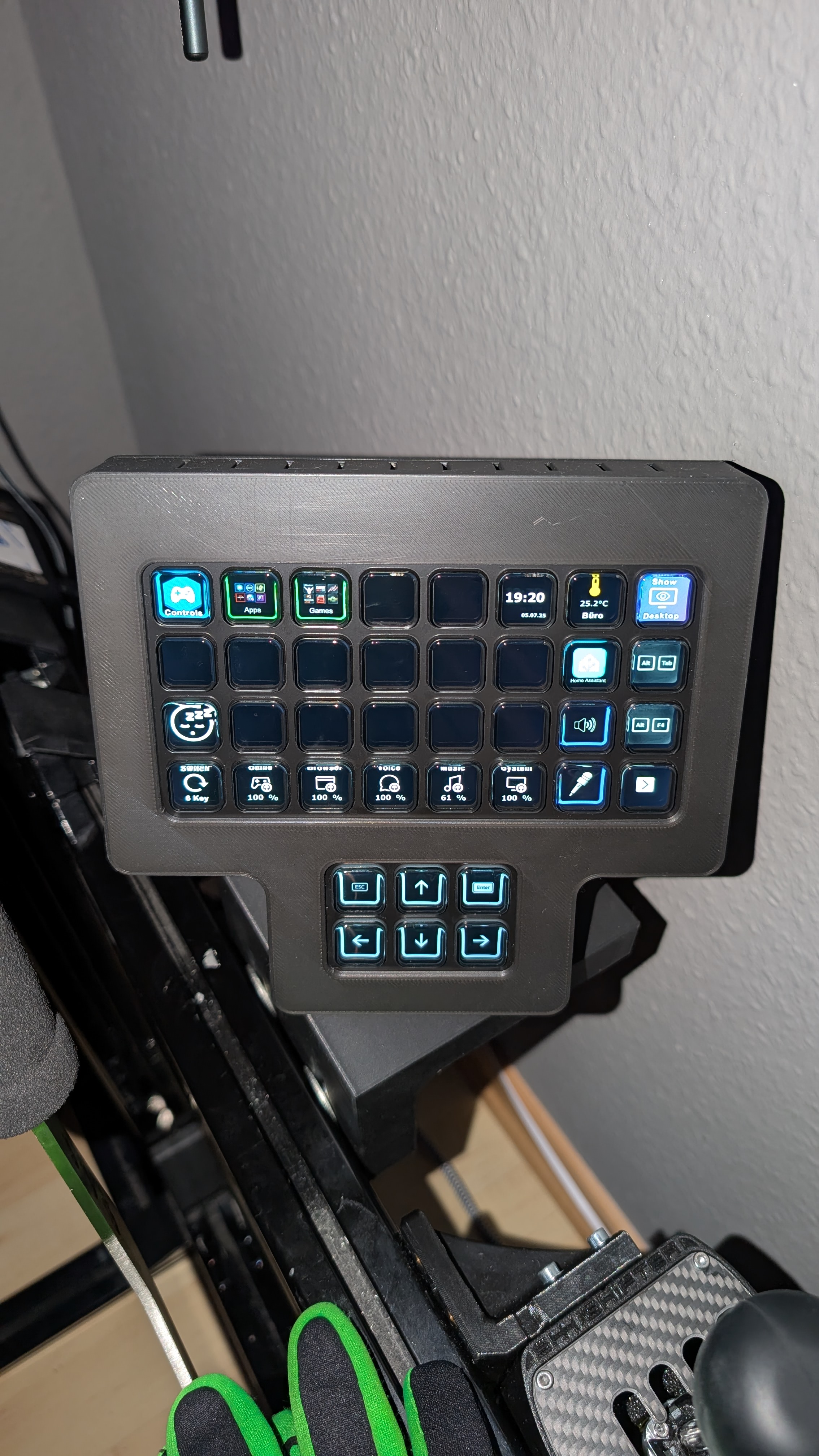 Elgato Stream Deck 32 + 6 Button Module  Casing - SimRacing Button Box — miniatura 2