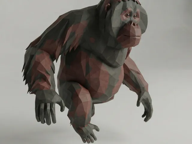 Low Poly Orangutan