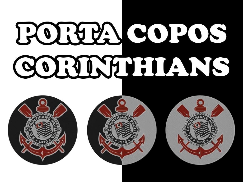 Porta Copos Corinthians