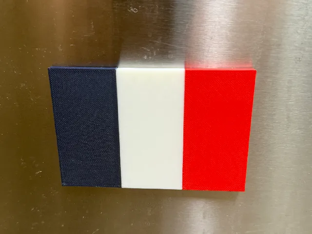 MagFlag: French Flag Fridge Magnet Multicolor with SVG