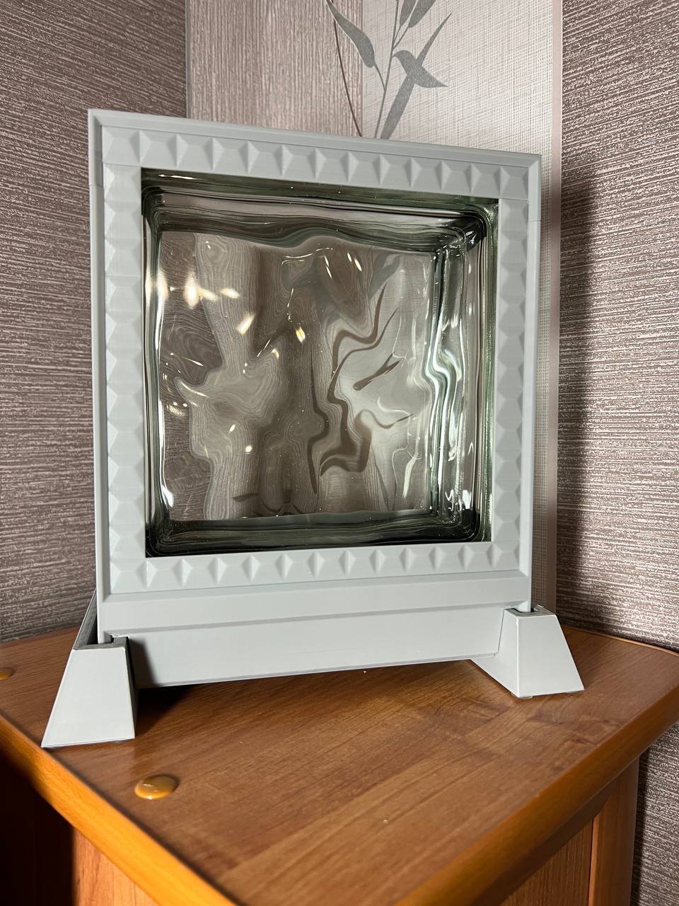 Soviet PO-2 Fence Style Glass Block Night Light