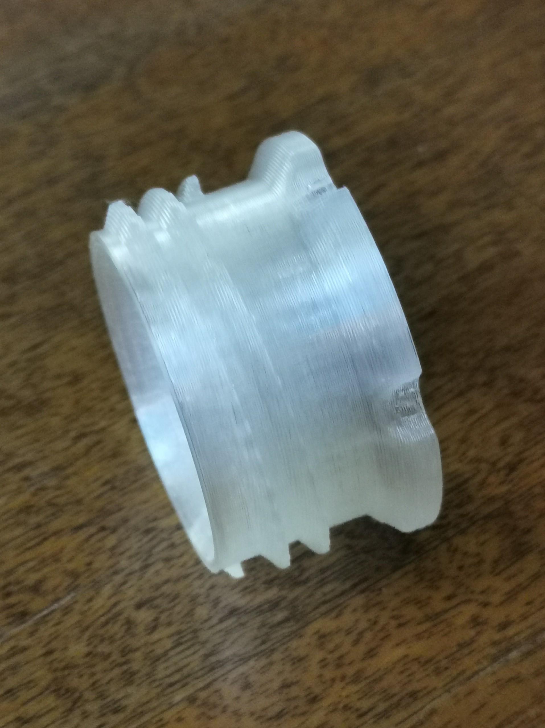 Sodastream to soda plastic bottle adapter - no supports, functional.