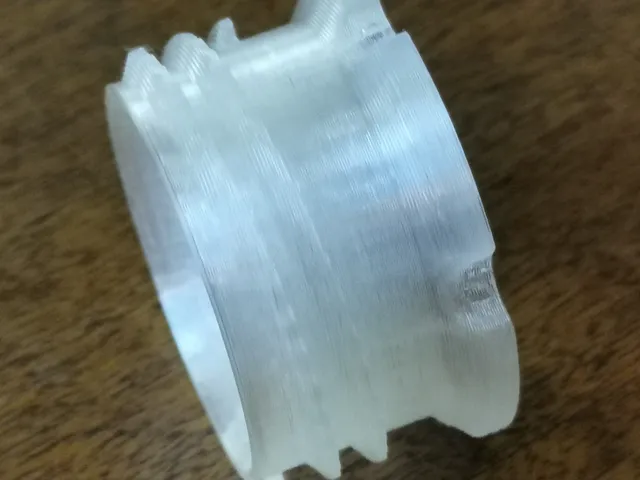 Sodastream to soda plastic bottle adapter - no supports, functional.