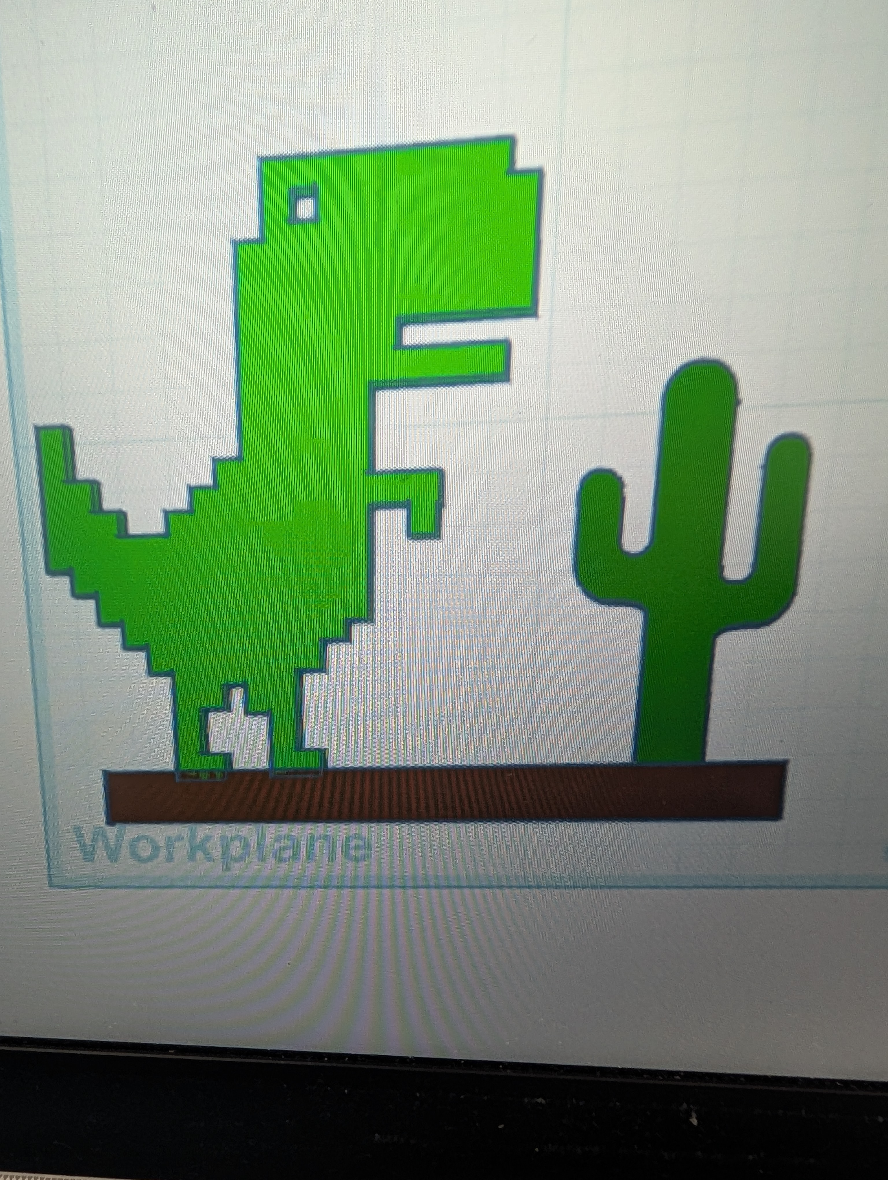 goggle dino run wall art