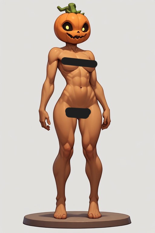 NSFW pumpkin head girl