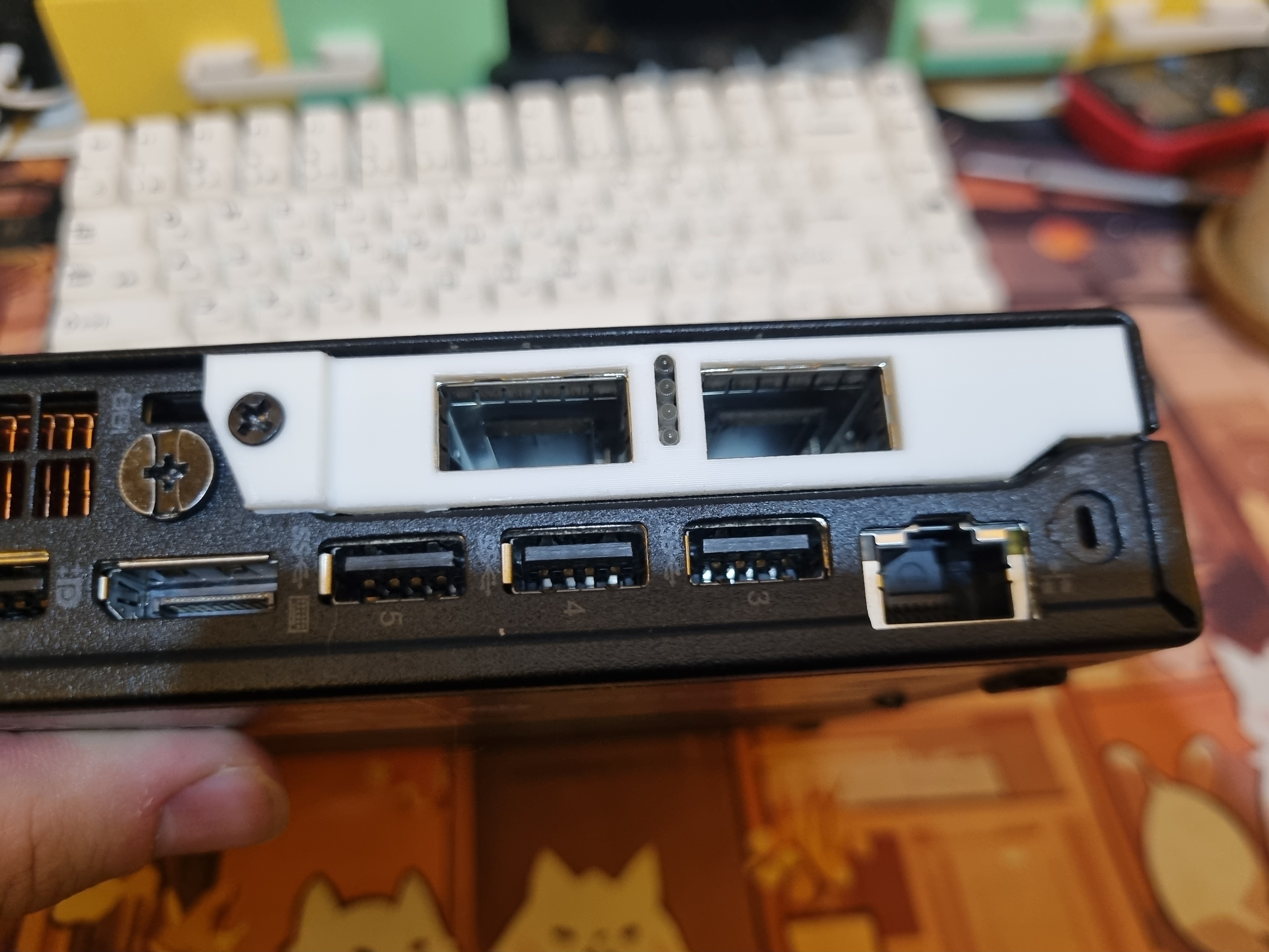 Lenovo ThinkCentre M910x PCIe Bracket for Mellanox ConnectX-3 dual QSFP+