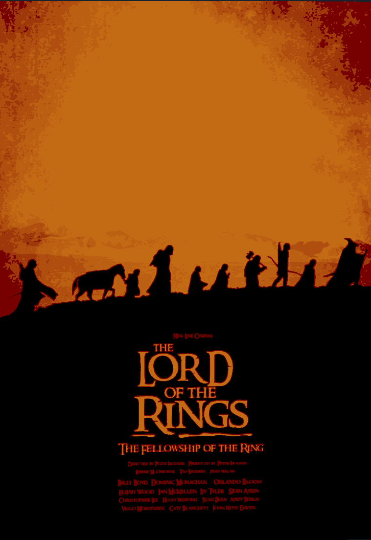 The Lord of the Rings: The Fellowship of the Ring - Movie poster HueForge
