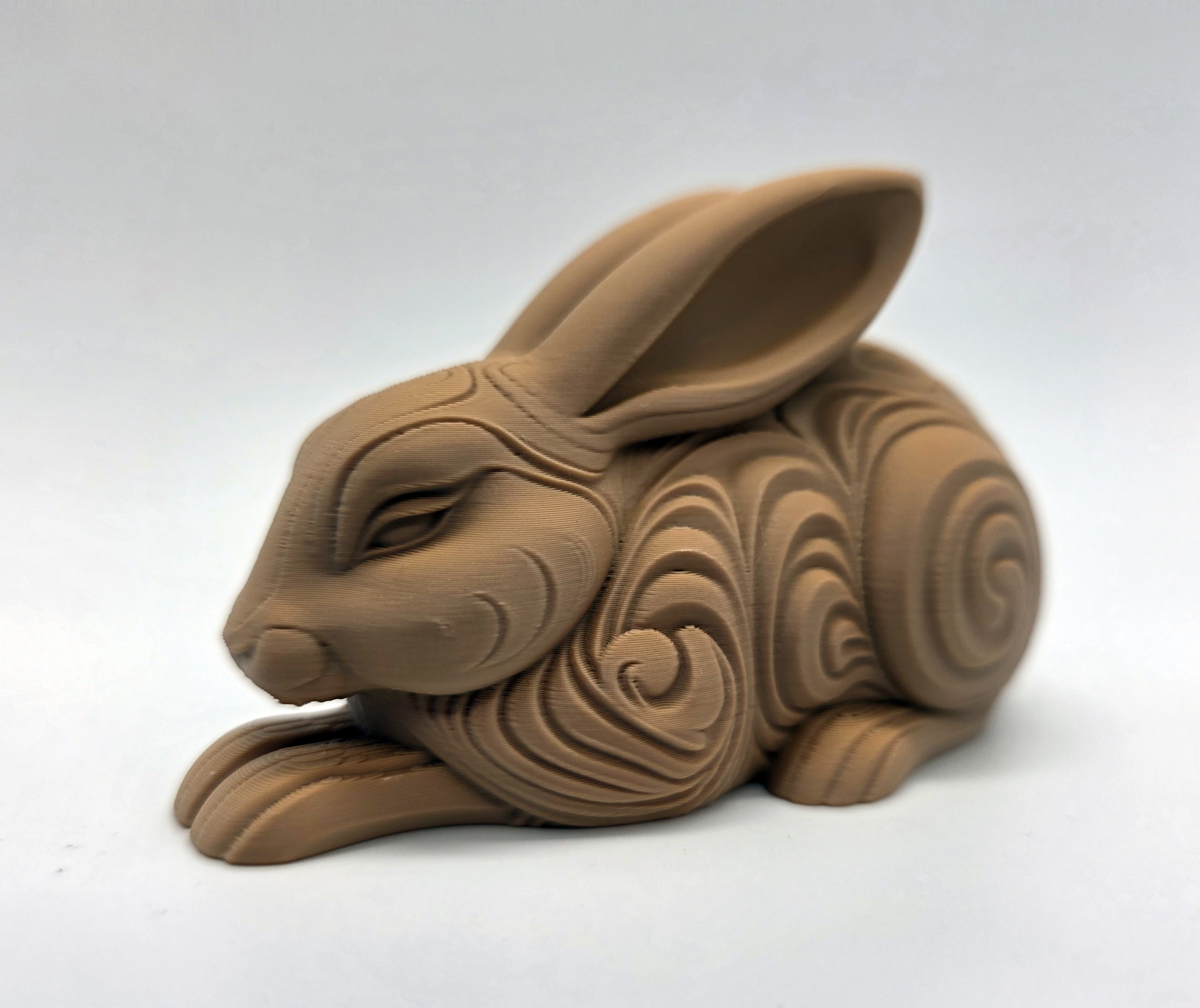 Wood-Carved Rabbit #5