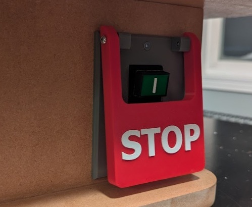 Emergency shutoff cover plate for standard Decora switch