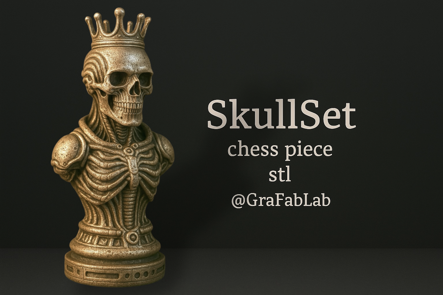 Skullset "King" - chess piece