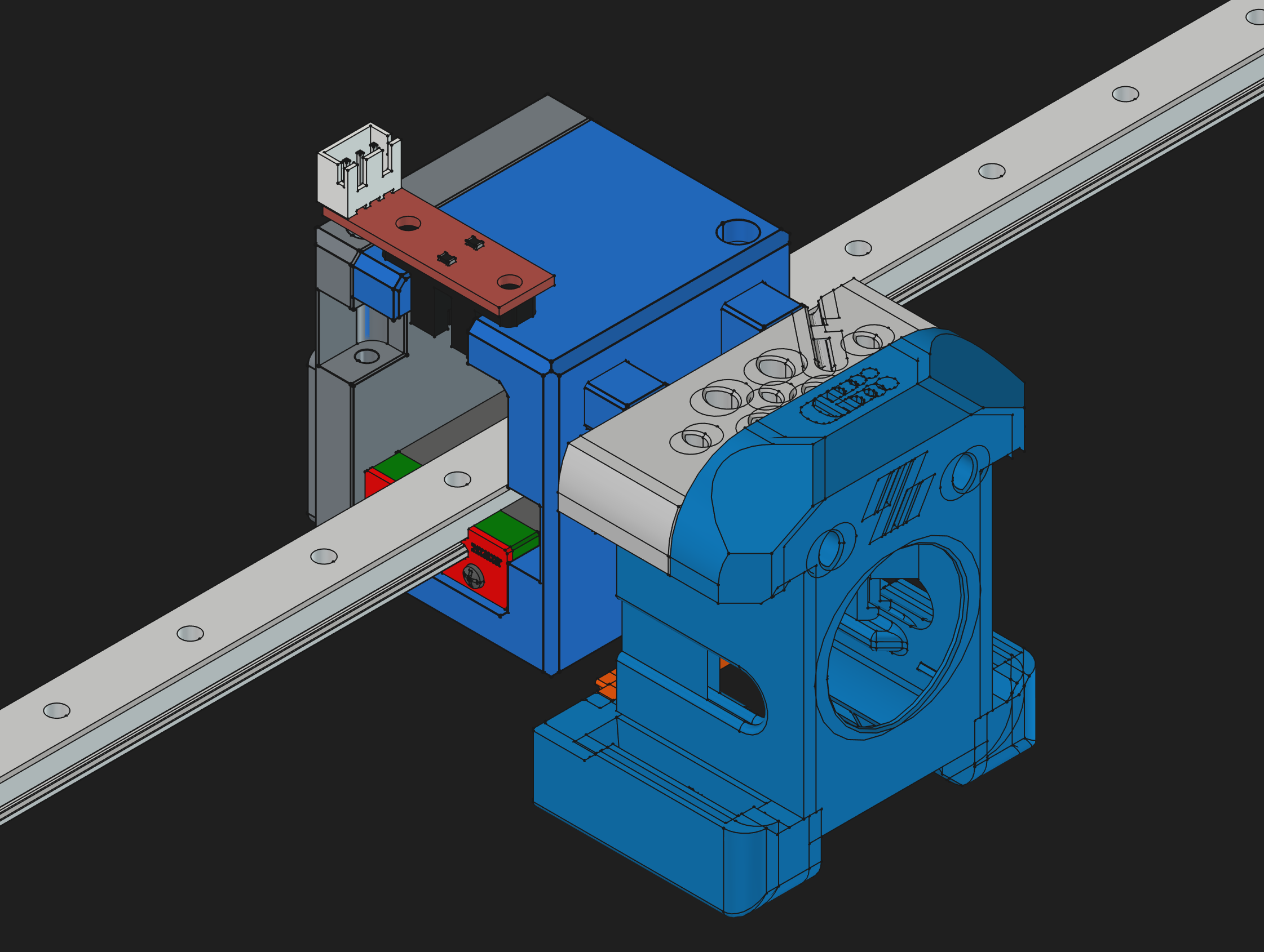 HevORT X-Carriage for Dragon Burner (MGN12H)
