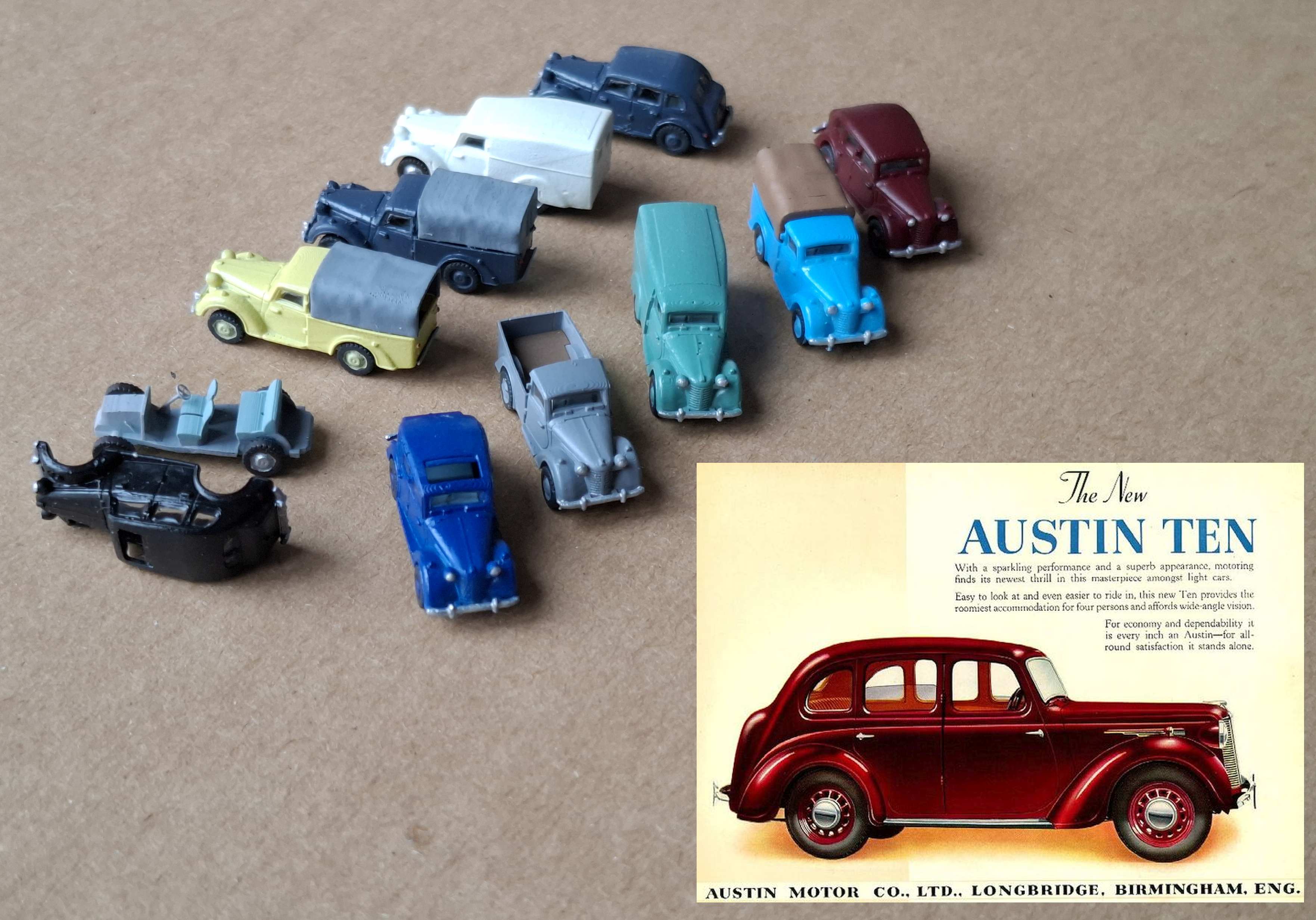 M_Bergmans Austin 10, model railway style (1:160)