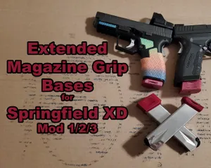 Extended Magazine Grip Blocks for Springfield XD 9/40