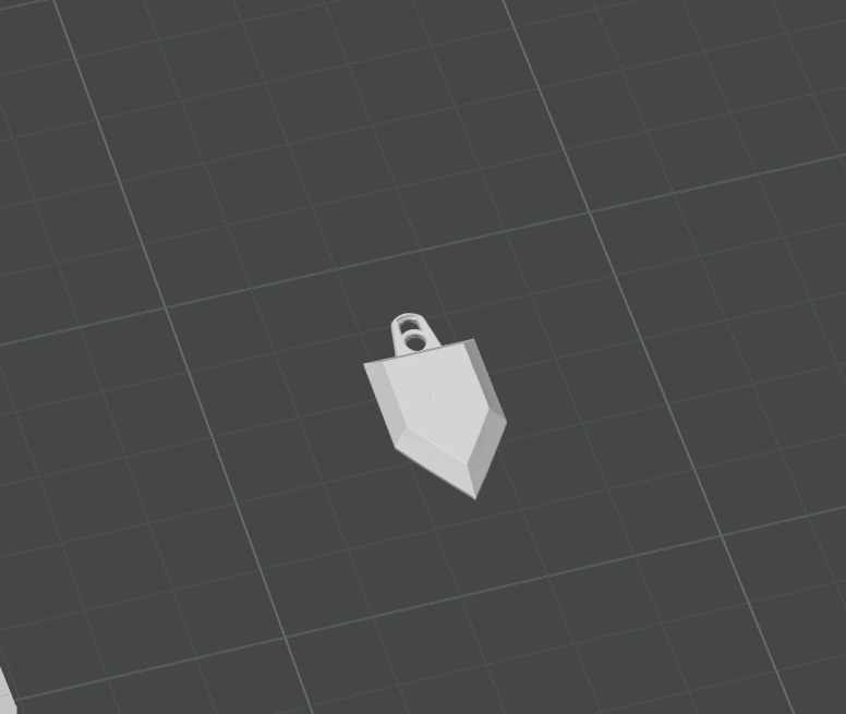 Miniatura 2 do modelo 3D Arrowhead Keychain