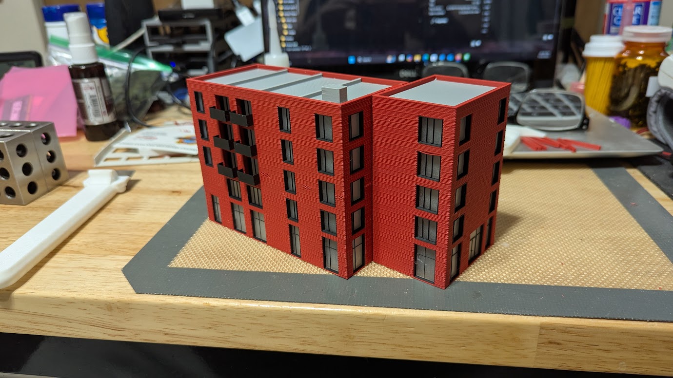 N Scale (1:160) Modern city building