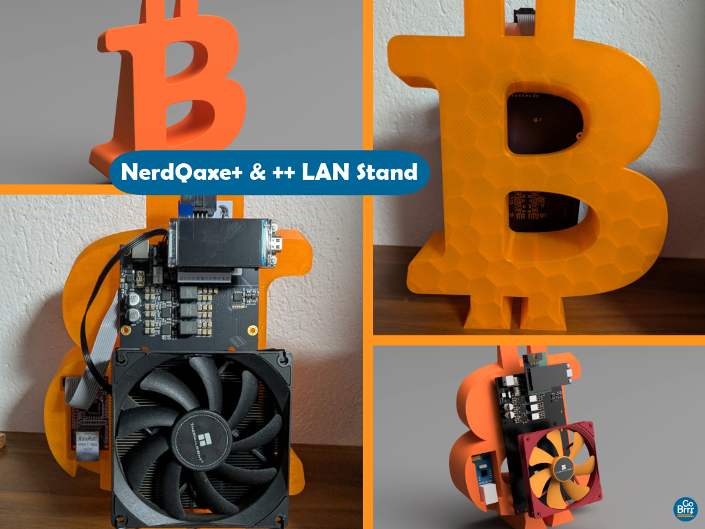 NerdQaxe+ & ++ LAN ready BTC Stand