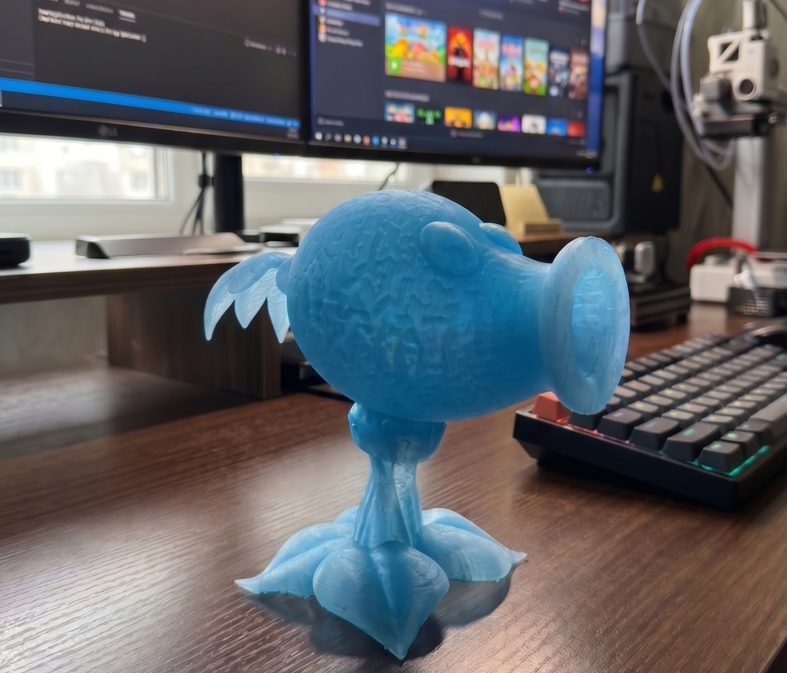 Plants vs Zombies - Ice Peashooter 3D Model