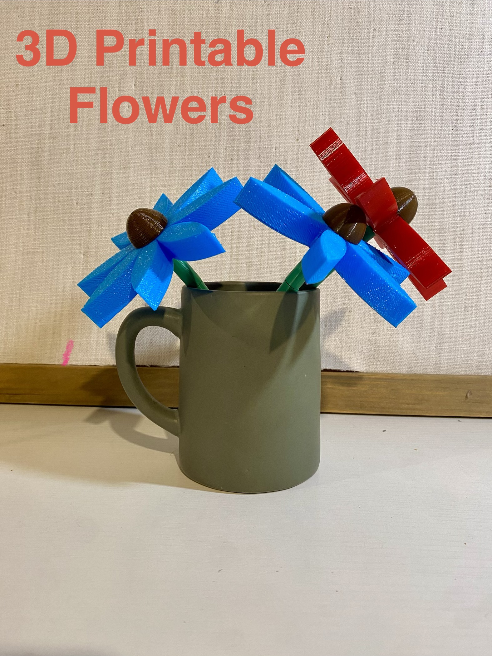 3D Printable Flowers