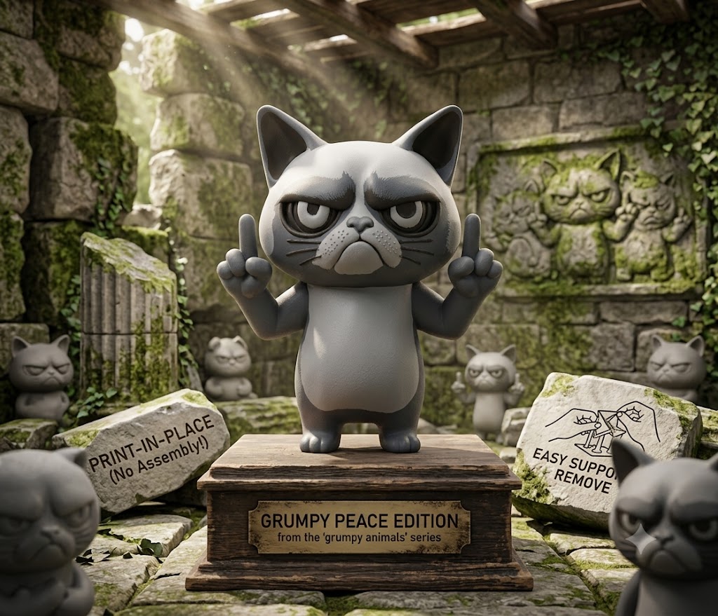 Grumpy Cat with Middlefingers