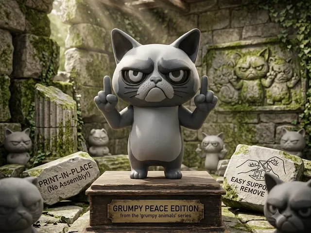 Grumpy Cat with Middlefingers