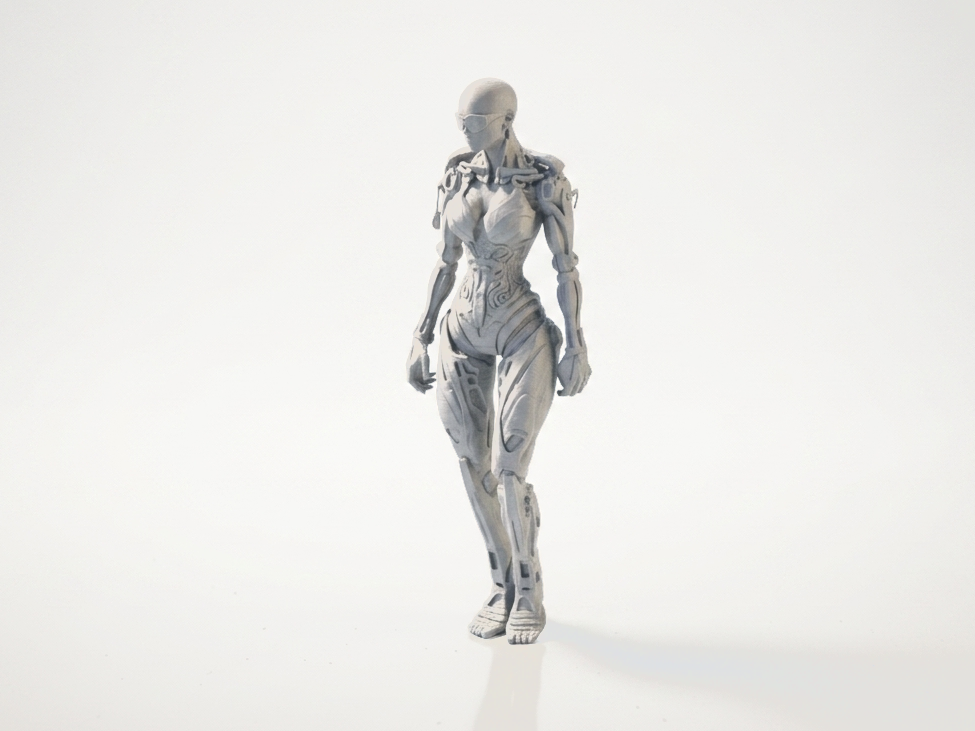Female Terminator Figurine Movies TV 3D Printable