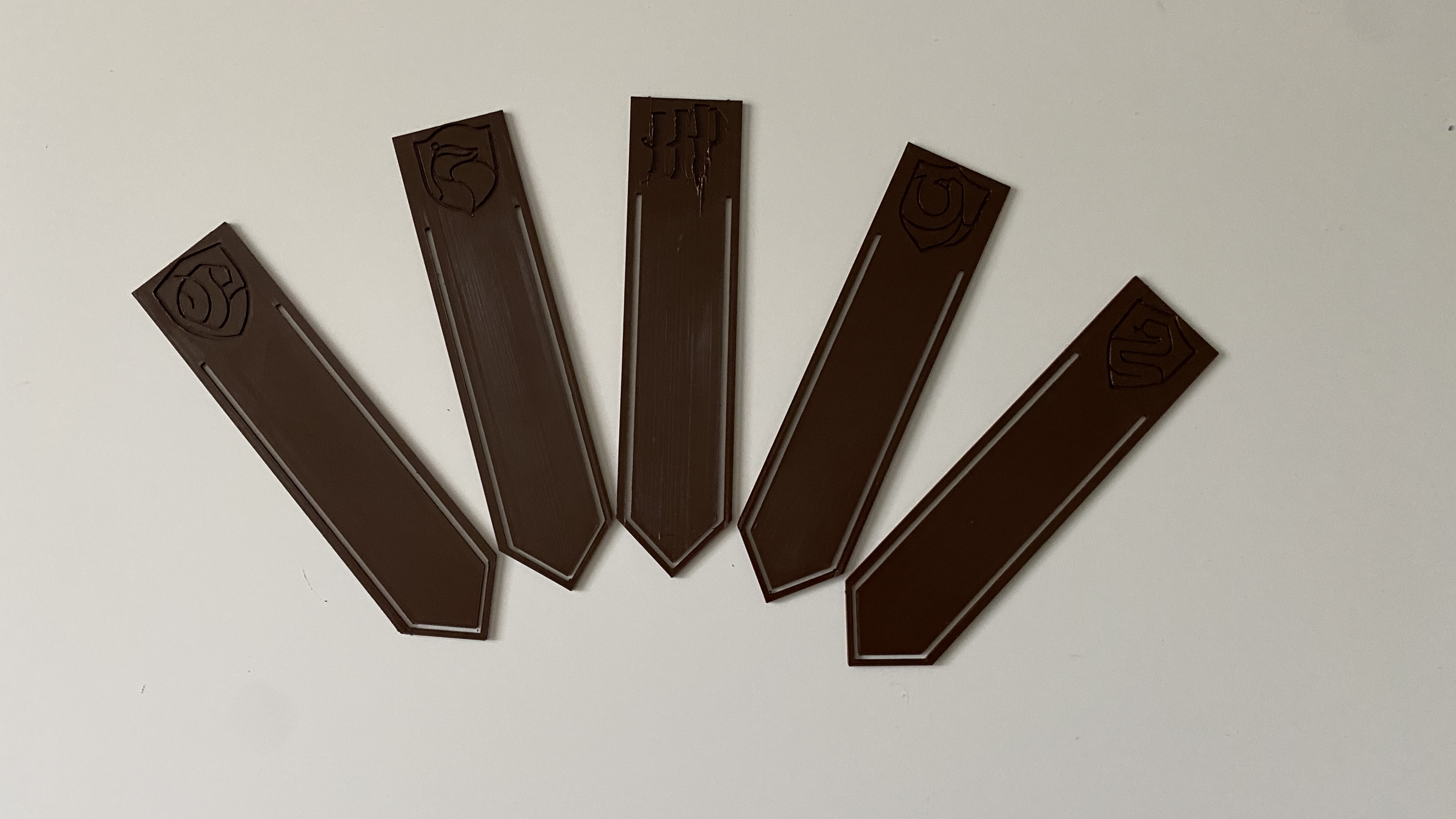 Harry Potter houses bookmark