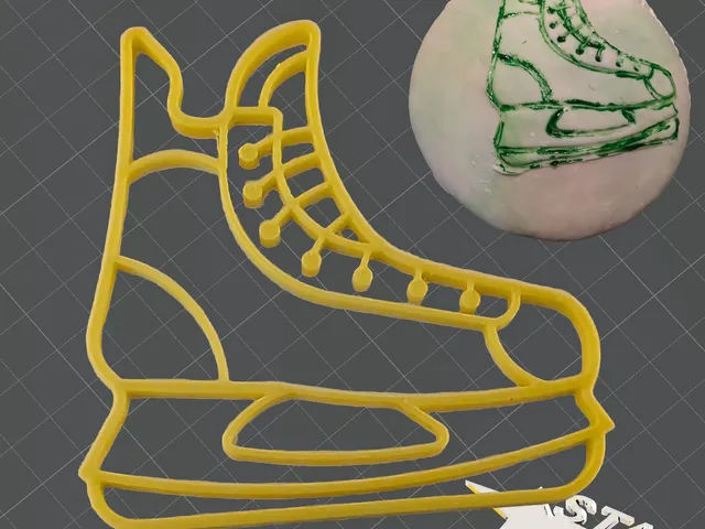 Eislaufschuh (Schablone) / Ice skating shoe (Template)
