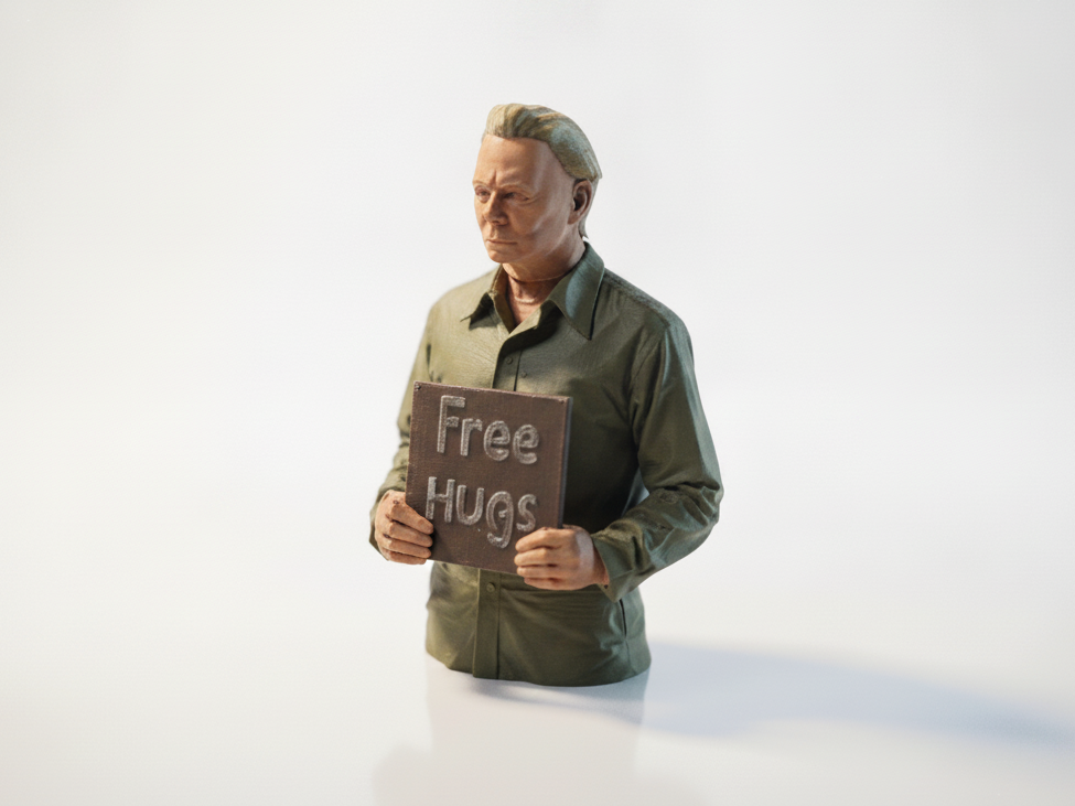 Free Hugs Bust Miscellaneous 3D Printable