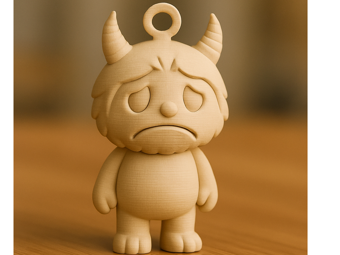 Sad Labubu Keychain