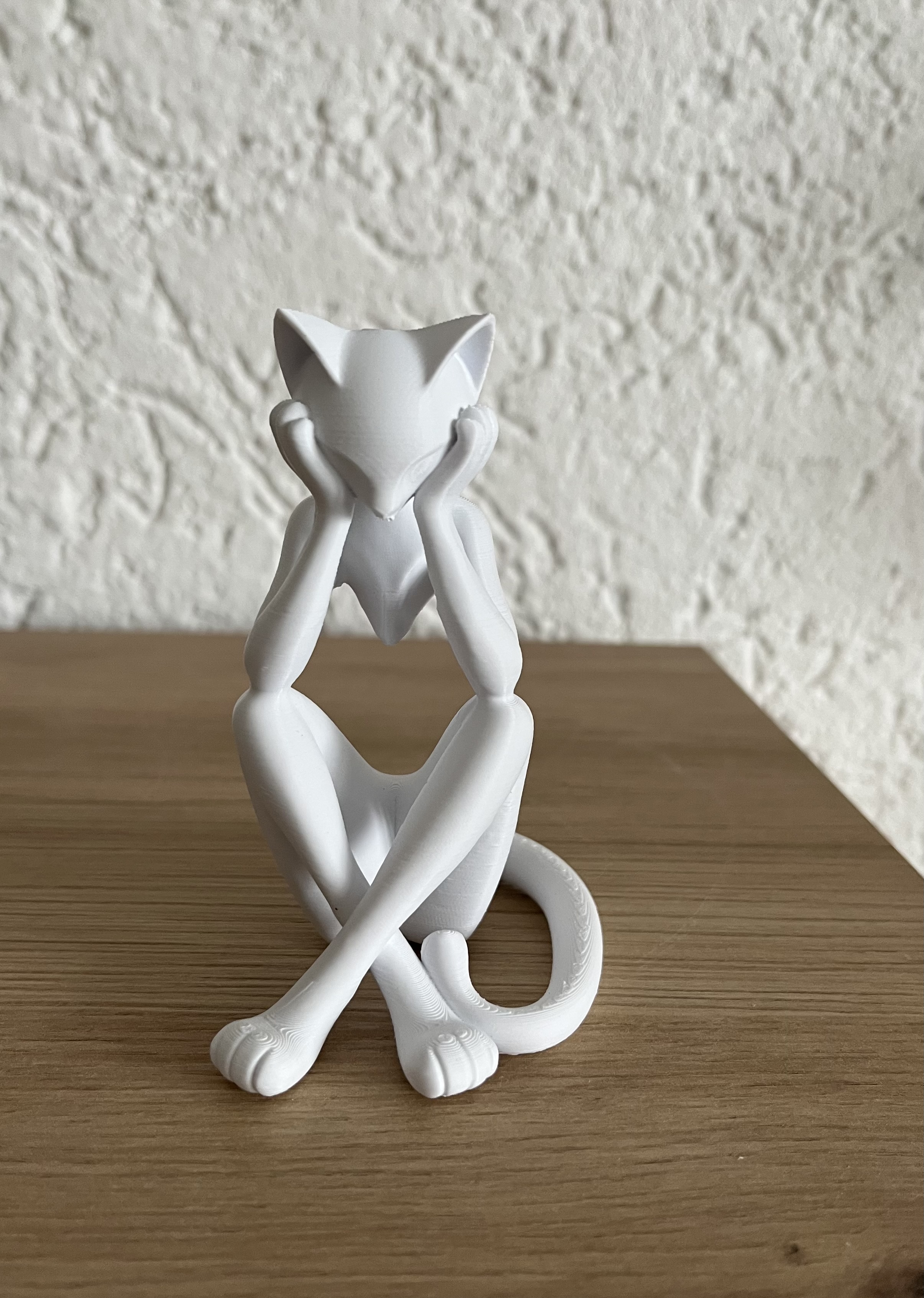 Meditative Cat Sculpture