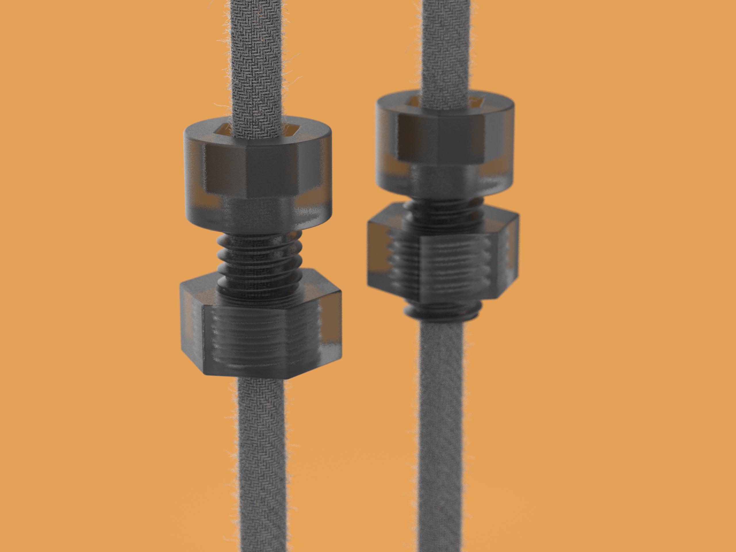 Screw and Nut Beads