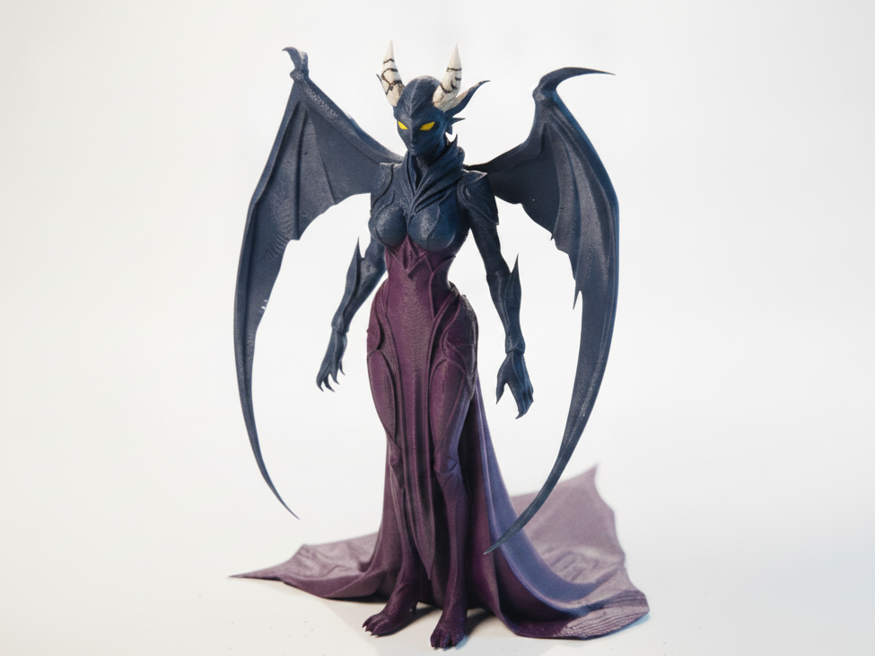 Demon Queen Figurine Fantasy Collectible 3D Printable