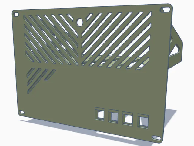 Mini ITX 4U 10in Rack Mount Enclosure with 4 Keystone Jacks