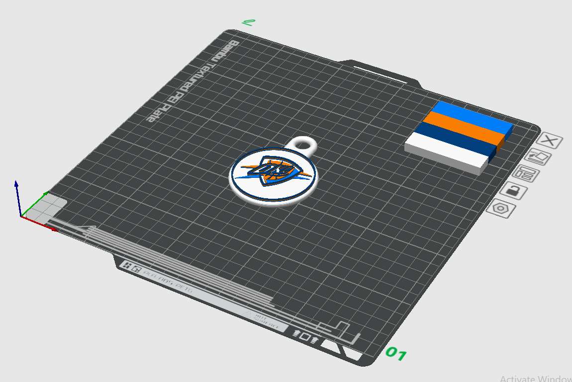 OKC thunder keychain — miniatura 2