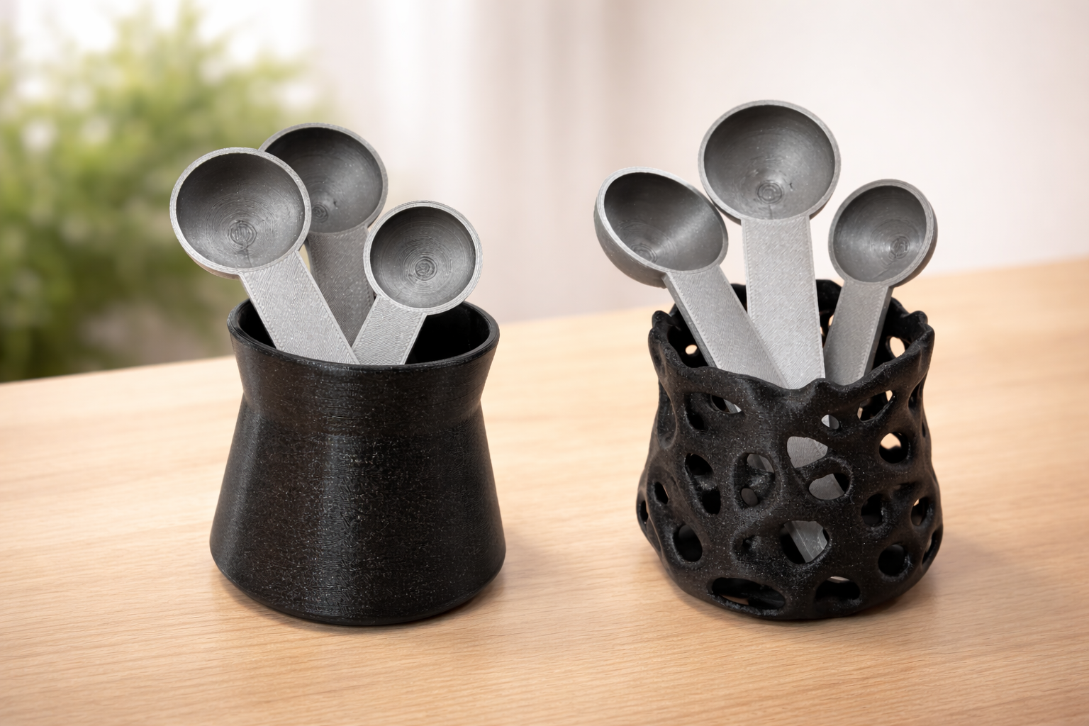 Measuring Scoops & Stand (1-5 Cups): For Your Perfect Coffee - Every Time!