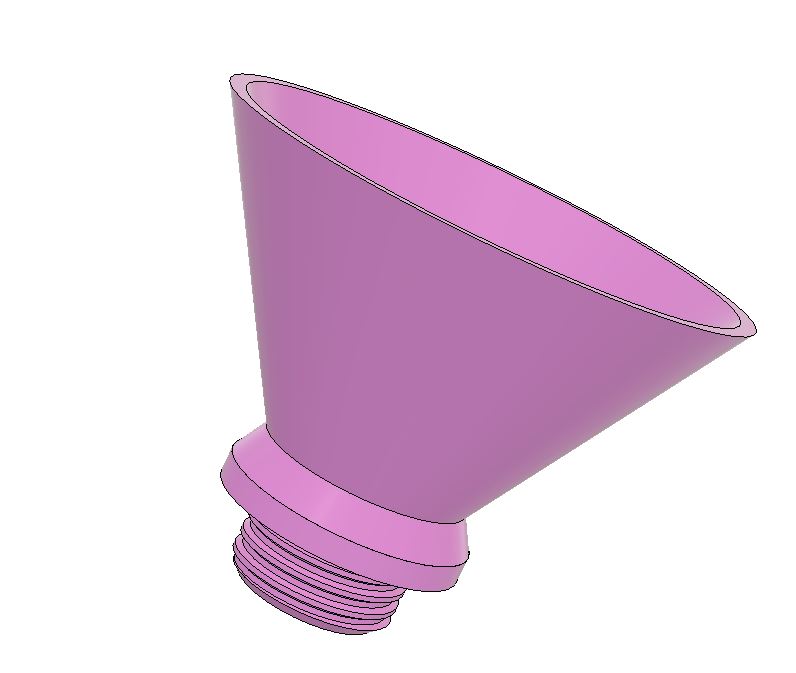 Fits Honda  K20 oil filler funnel 3D model