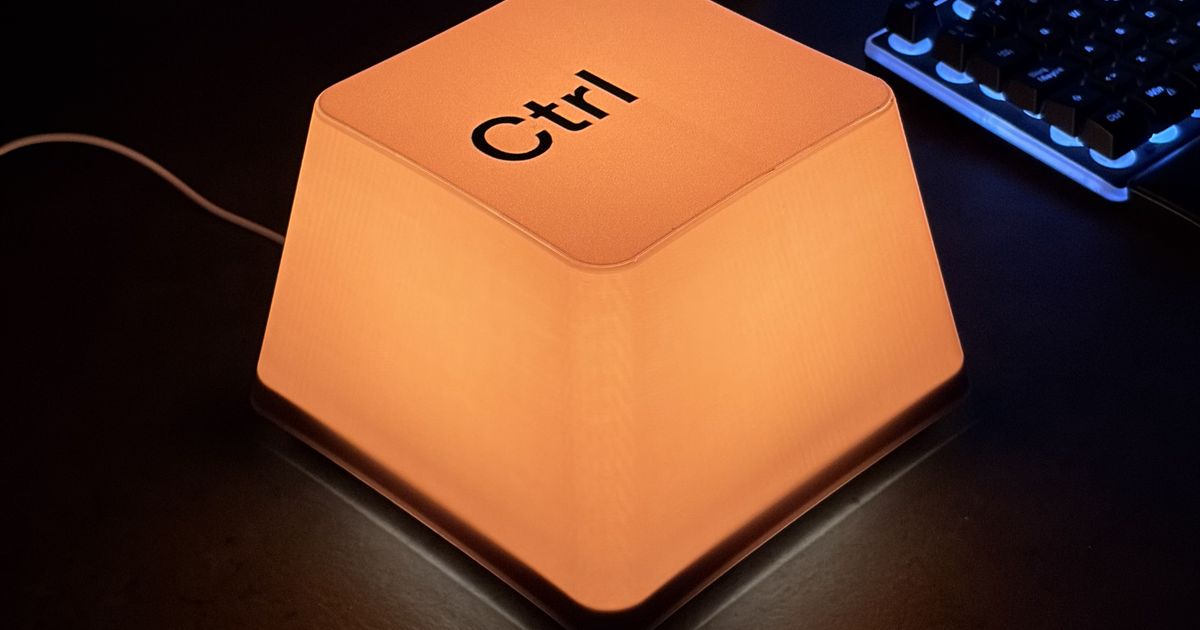 KLIK Keycap Lamp - Table lamp by Agustin Arroyo | Download STL model