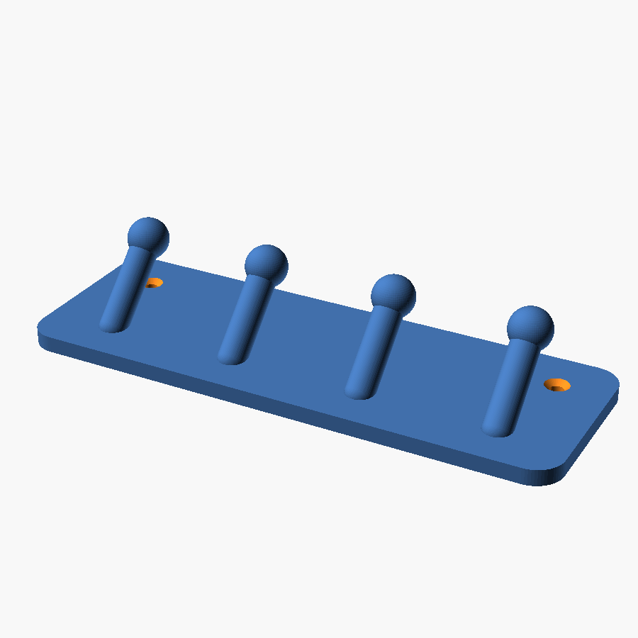 Key Holder — Wall-Mounted Entryway Key Rack (Customizable)