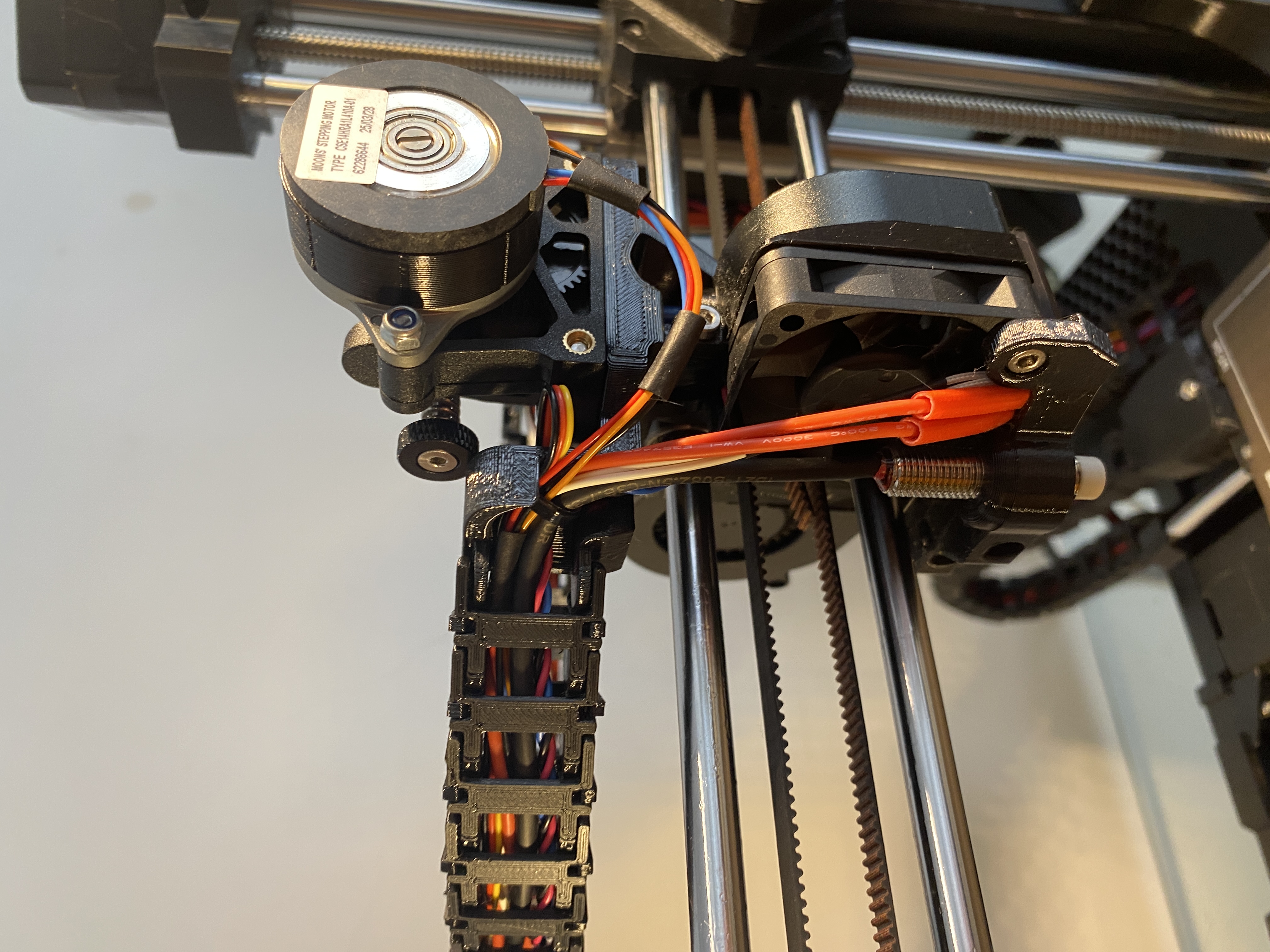 Sherpa extruder mount for Prusa mini with cable chains mod