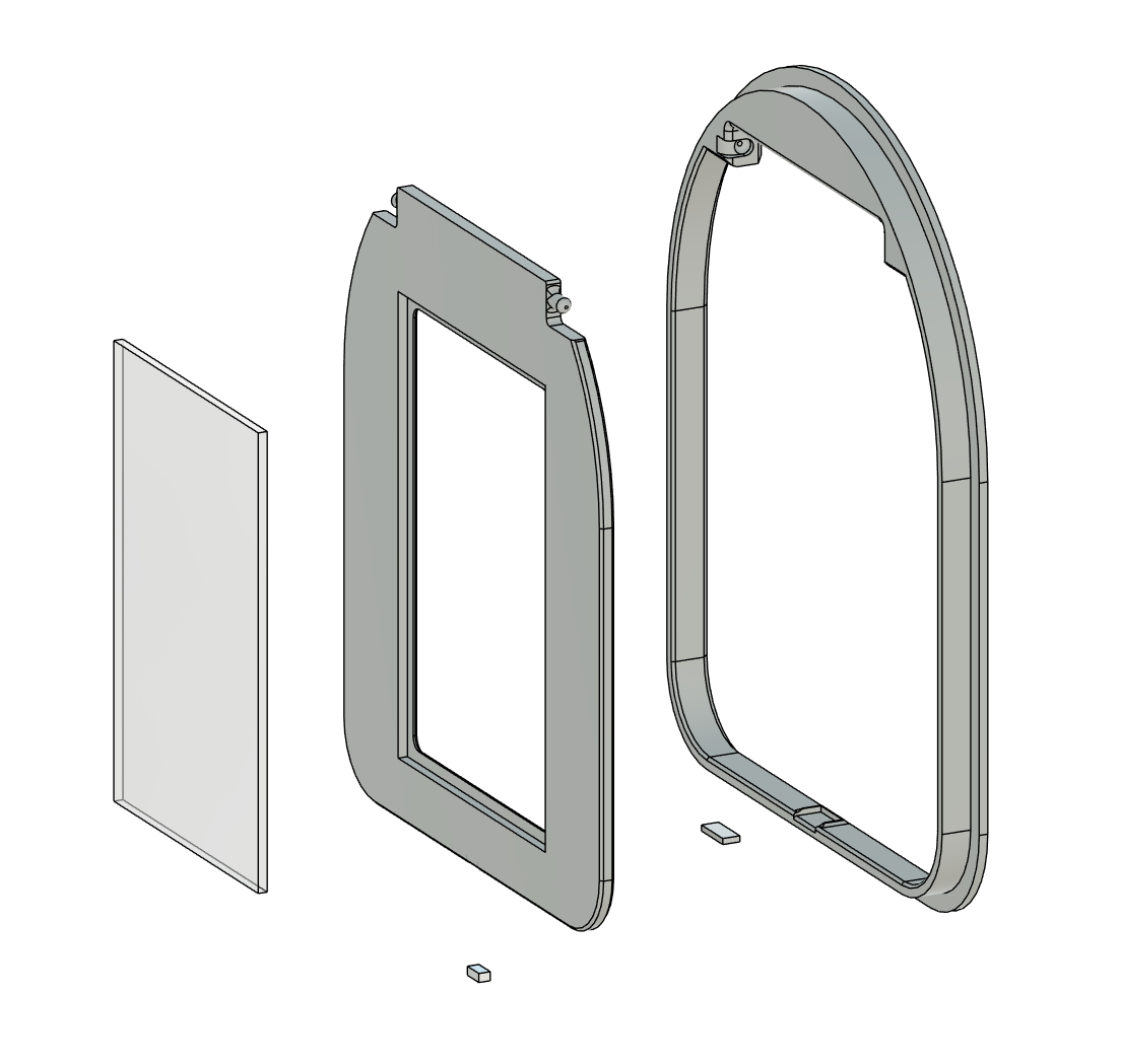 Plastic Outdoor Cat and Pet House Swing Door Insert