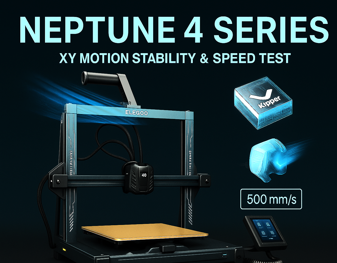 Neptune 4 Series Speed Test & XY Motion Stability G-code (No Print, Just Run)