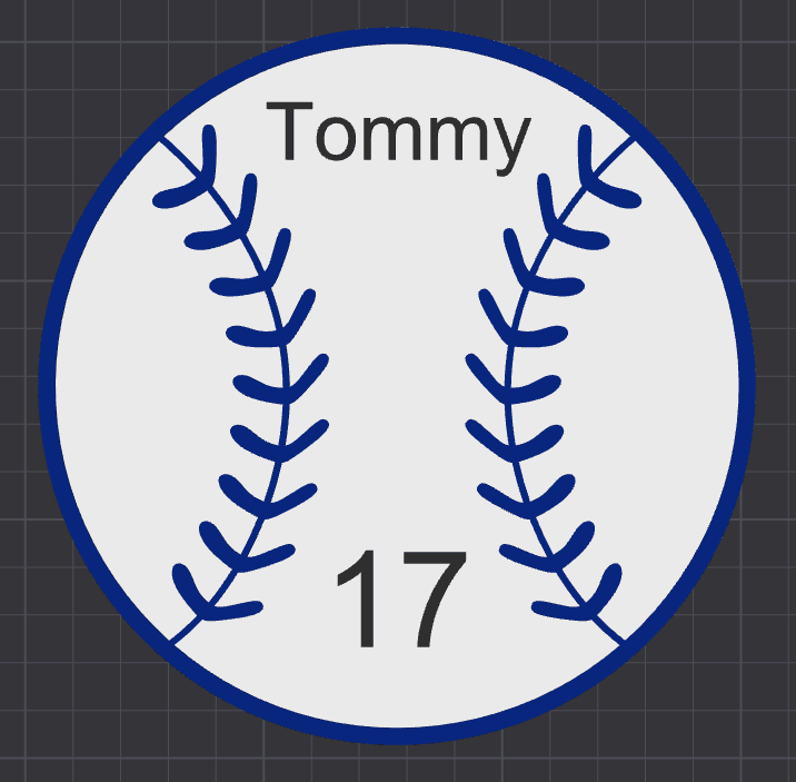 Baseball Plaque Add Name and Number in Slicer "EASY"