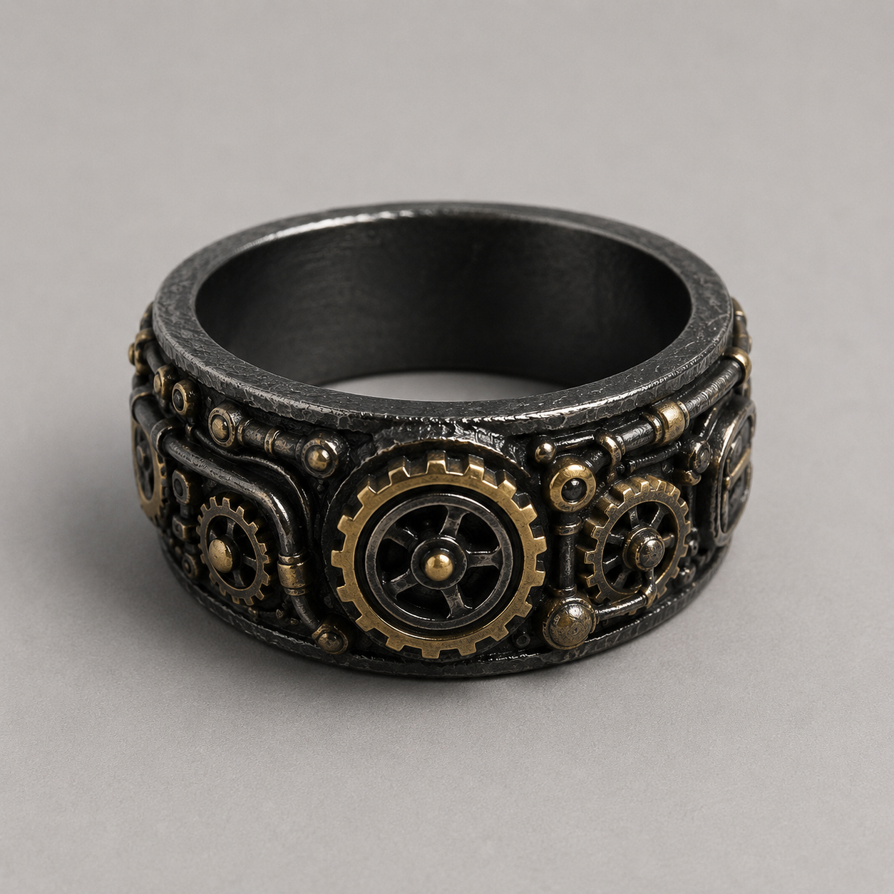 Steampunk Ring /Armband mit filigranen Verzierungen/Steampunk Ring with filigree ornaments
