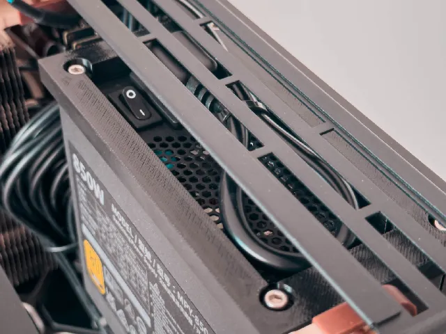 NCASE M2 Grater Offset SFX PSU Mount for Cooler Master V850 / Corsair SF1000