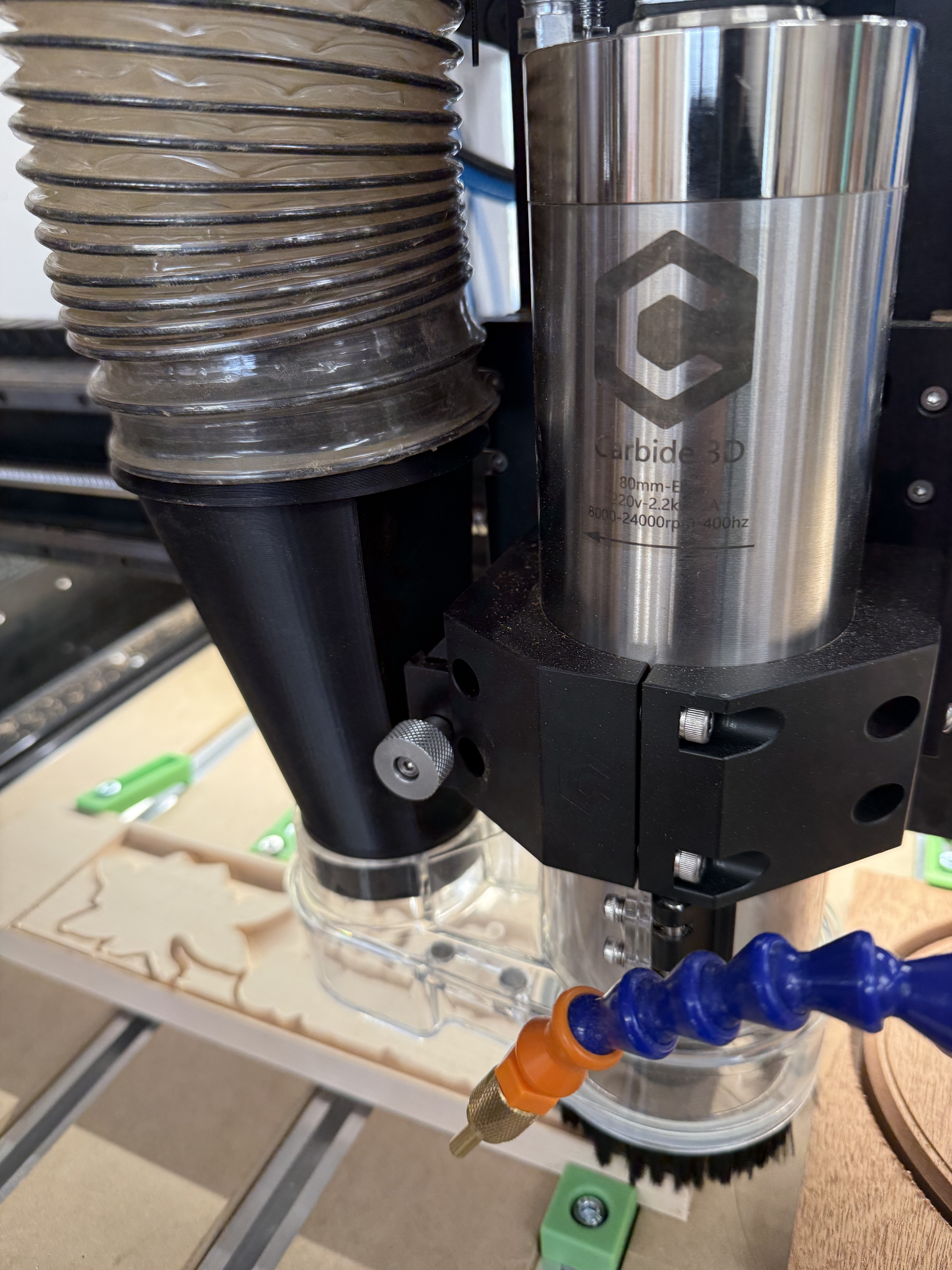 Shapeoko 5pro 4" dust adapter