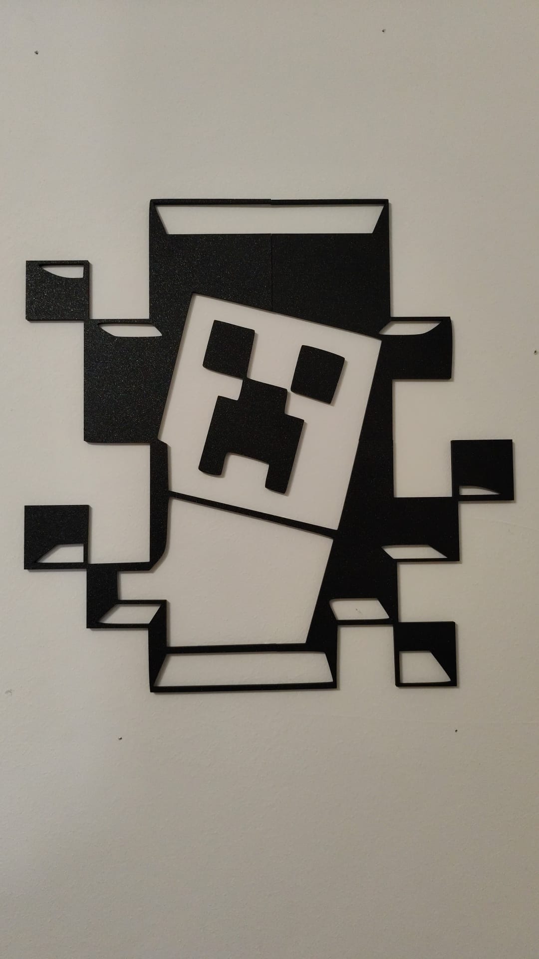 Minecraft creeper wall art, Scaled, split, fits A1/P1/X1