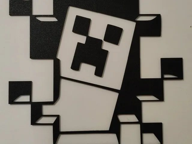 Minecraft creeper wall art, Scaled, split, fits A1/P1/X1